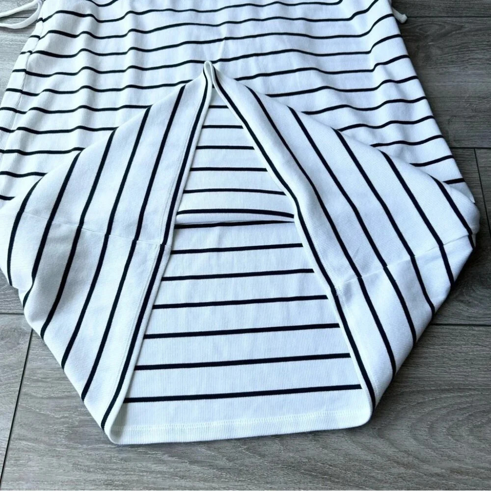 NWT Old Navy Maternity Striped Sleeveless Rib-Knit Nursing Dress - Picture 11 of 16
